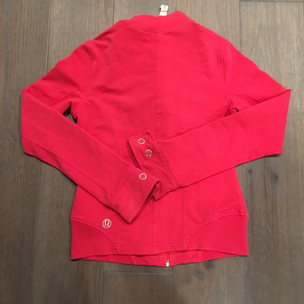 Lululemon Pink zip up jacket size 4